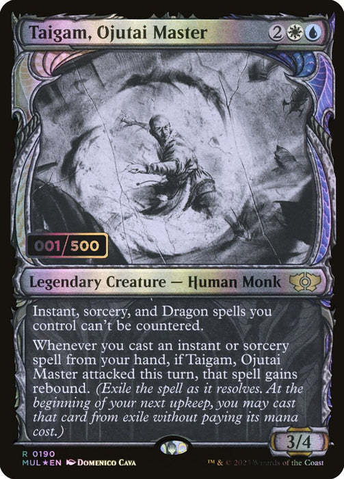 Taigam, Ojutai Master - Inverted - Legendary - Showcase (Foil)