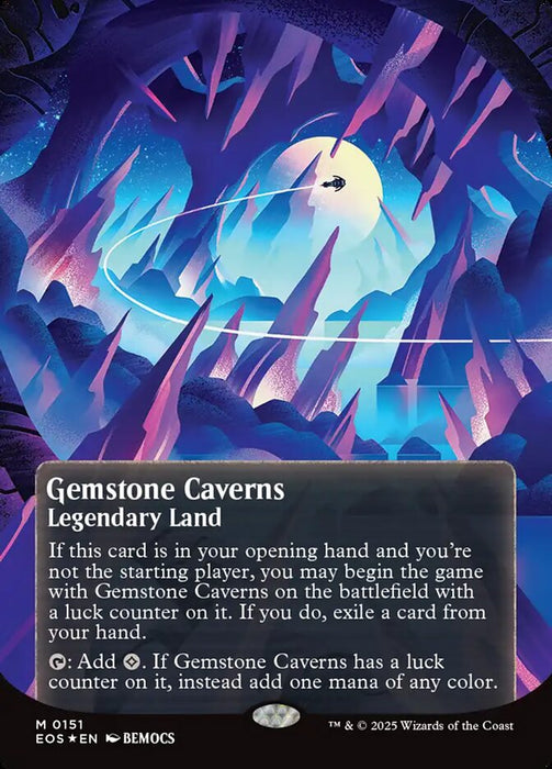 Gemstone Caverns - Borderless - Full Art - Inverted - Legendary (Foil)