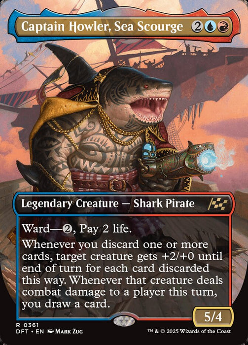 Captain Howler, Sea Scourge - Borderless - Legendary - Inverted