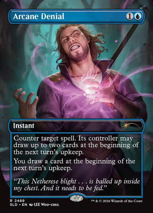 Arcane Denial - Borderless - Full Art - Inverted