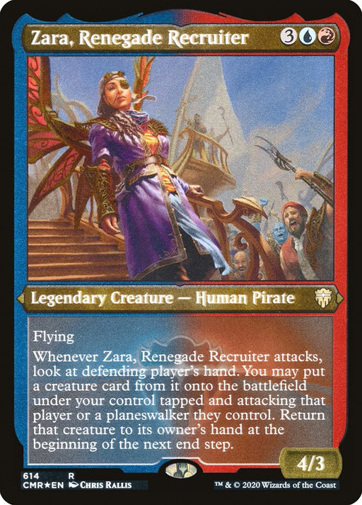 Zara, Renegade Recruiter - Etched - Inverted - Legendary - Etched (Foil)