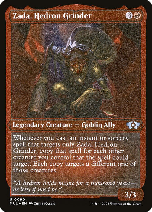 Zada, Hedron Grinder - Etched - Inverted - Legendary - Etched (Foil)