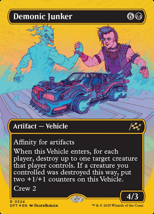 Demonic Junker - Borderless - Inverted (Foil)