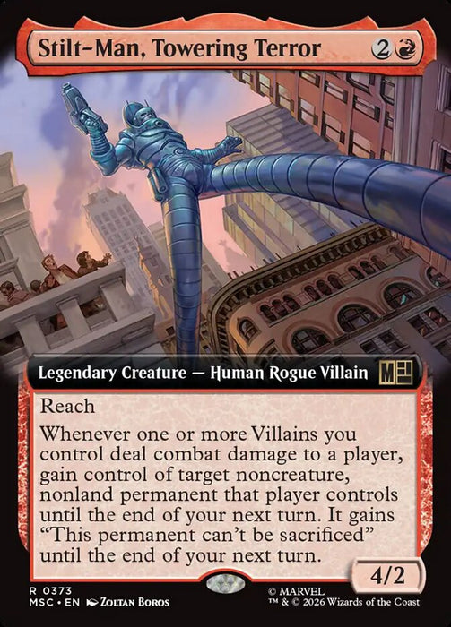 Stilt-Man, Towering Terror - Extended Art - Legendary