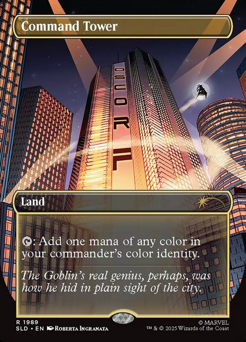 Command Tower - Borderless - Full Art - Inverted