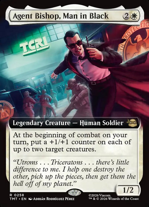 Agent Bishop, Man in Black - Extended Art - Legendary (Foil)
