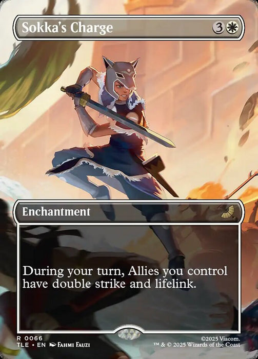 Sokka's Charge - Borderless - Enchantment - Inverted (Foil)
