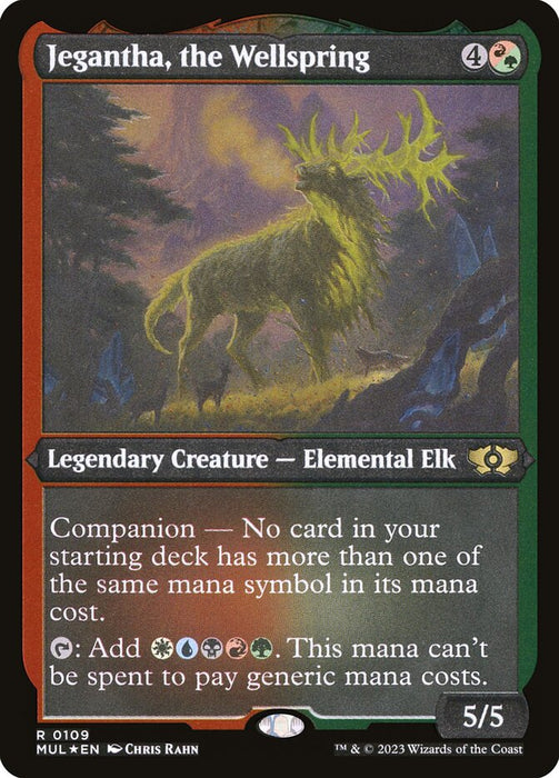 Jegantha, the Wellspring - Companion - Etched - Inverted - Legendary - Etched (Foil)