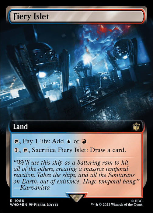 Fiery Islet - Extended Art - Surge Foil (Foil)
