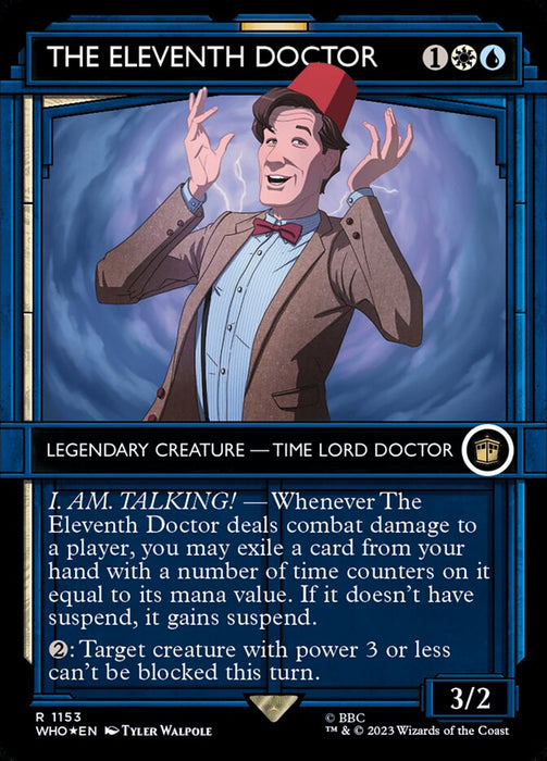 The Eleventh Doctor - Borderless - Inverted - Legendary - Showcase - Surge Foil (Foil)