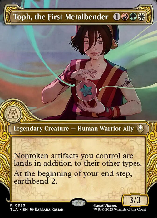 Toph, the First Metalbender - Borderless - Legendary - Showcase