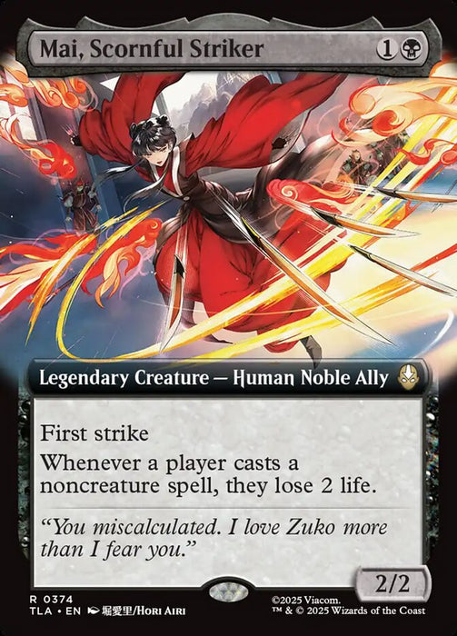 Mai, Scornful Striker - Extended Art - Legendary