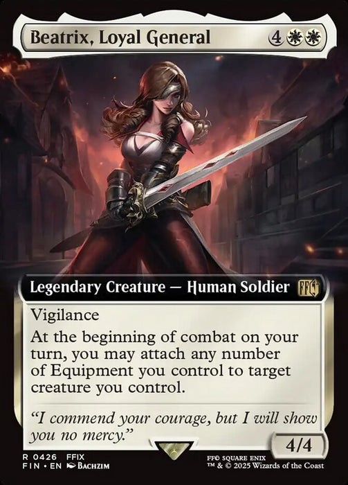 Beatrix, Loyal General - Extended Art - Legendary