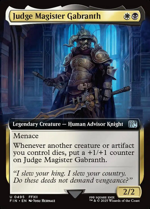 Judge Magister Gabranth - Legendary - Extended Art