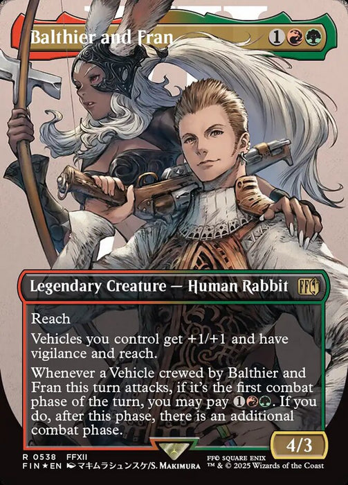Balthier and Fran - Borderless - Full Art - Inverted - Legendary - Surge Foil (Foil)