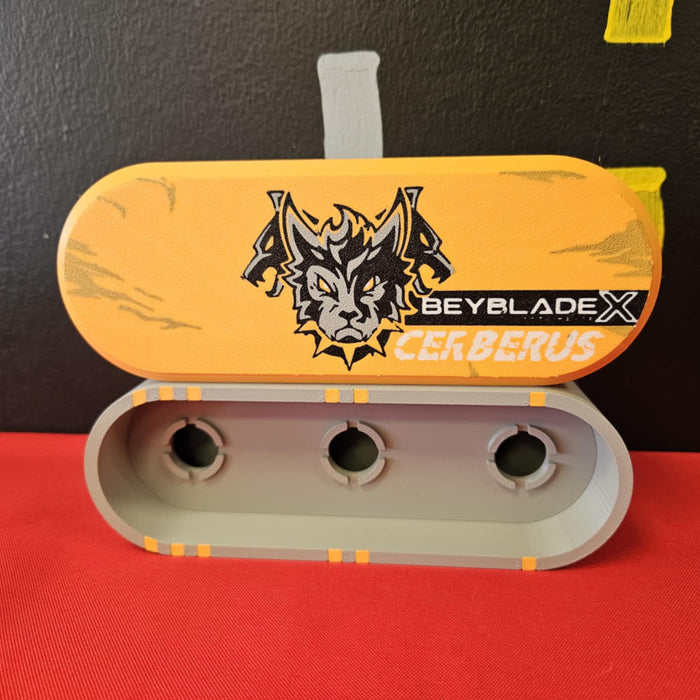 🌀 BEYBLADE X, DECK CASE, Cerberus (rounded)  – Awesome Essentials
