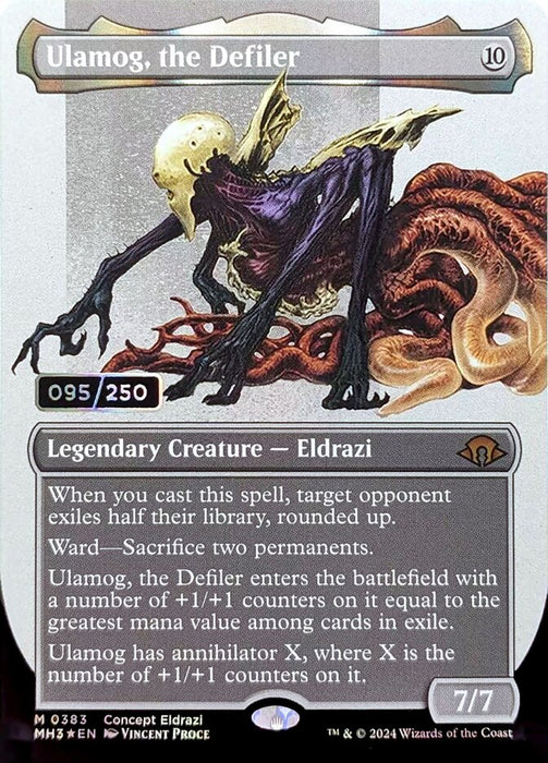 Ulamog, the Defiler - Borderless - Full Art - Inverted - Legendary (Foil)