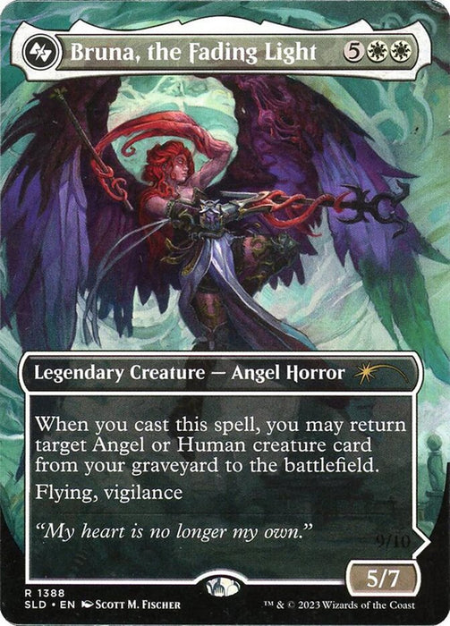 Bruna, the Fading Light // Brisela, Voice of Nightmares - Borderless - Full Art - Legendary - Inverted