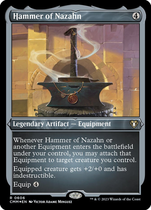 Hammer of Nazahn - Etched - Inverted - Legendary - Etched (Foil)