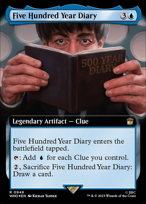 Five Hundred Year Diary - Extended Art - Legendary - Surge Foil (Foil)