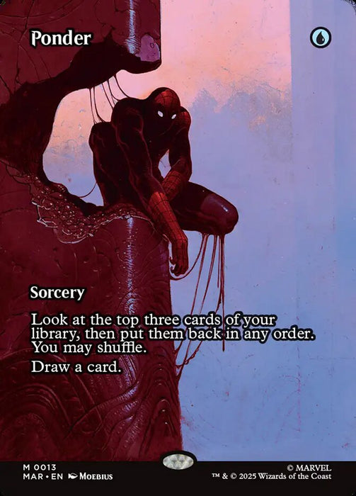 Ponder - Borderless - Full Art - Inverted (Foil)