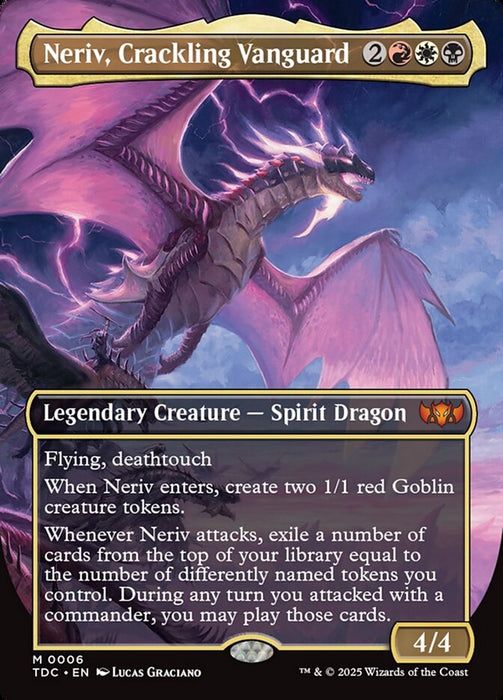Neriv, Crackling Vanguard - Borderless - Full Art - Legendary - Inverted
