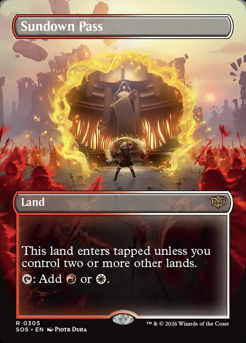Sundown Pass - Borderless - Full Art - Inverted