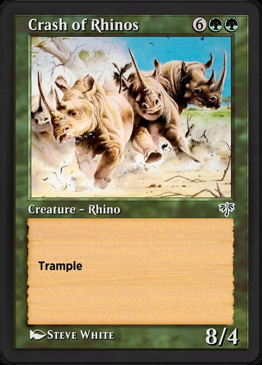 Crash of Rhinos - Retro Frame