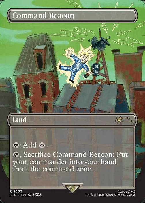 Command Beacon - Borderless - Full Art