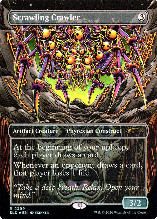 Scrawling Crawler - Borderless - Inverted (Foil)