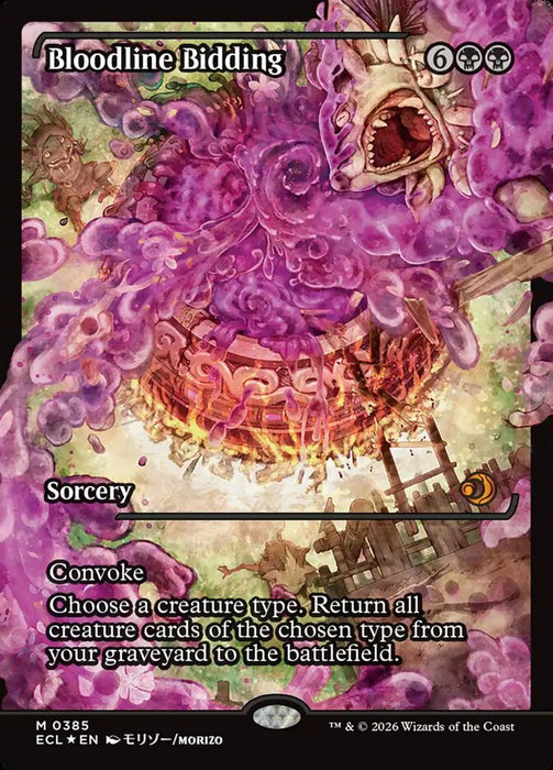 Bloodline Bidding - Full Art - Inverted - Showcase (Foil)