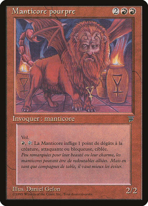 Manticore pourpre - Crimson Manticore