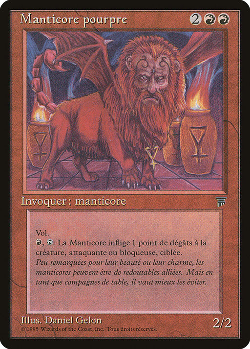Manticore pourpre - Crimson Manticore