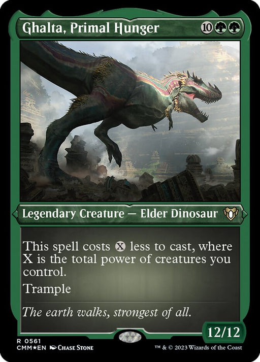 Ghalta, Primal Hunger - Etched - Inverted - Legendary - Etched (Foil)