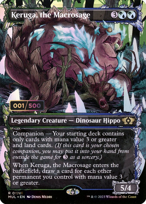 Keruga, the Macrosage - Borderless - Full Art - Inverted - Legendary - Showcase (Foil)