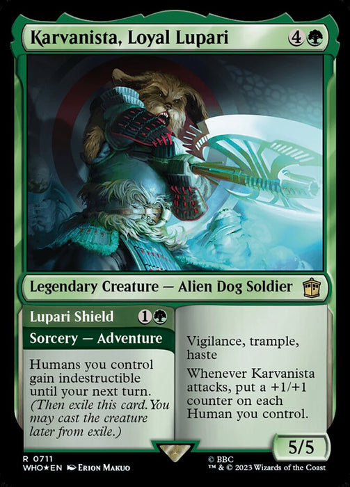 Karvanista, Loyal Lupari // Lupari Shield - Legendary - Surge Foil (Foil)
