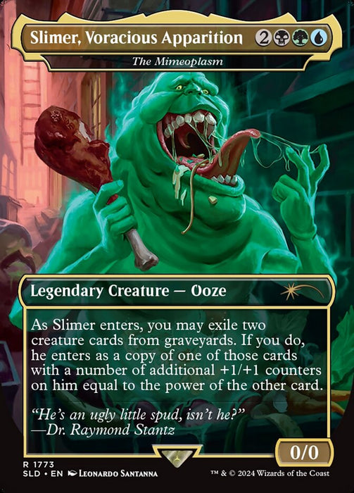 Slimer, Voracious Apparition - The Mimeoplasm - Borderless - Full Art - Legendary (Foil)