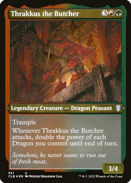 Thrakkus the Butcher - Etched - Inverted - Legendary - Etched (Foil)