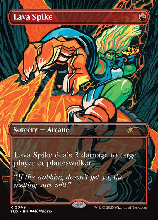 Lava Spike - Full Art - Inverted
