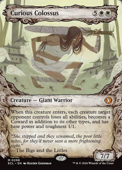 Curious Colossus - Borderless - Showcase (Foil)