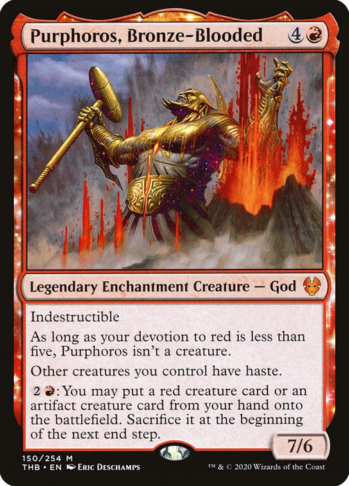 Purphoros, Bronze-Blooded - Enchantment - Legendary