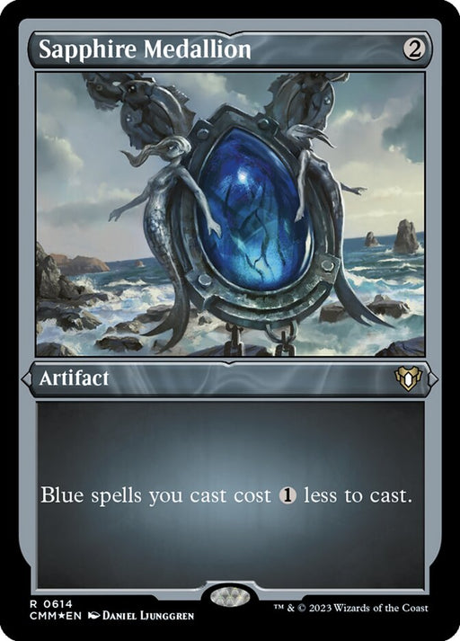 Sapphire Medallion - Etched - Inverted - Etched (Foil)