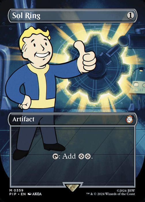 Sol Ring - Borderless - Full Art - Inverted