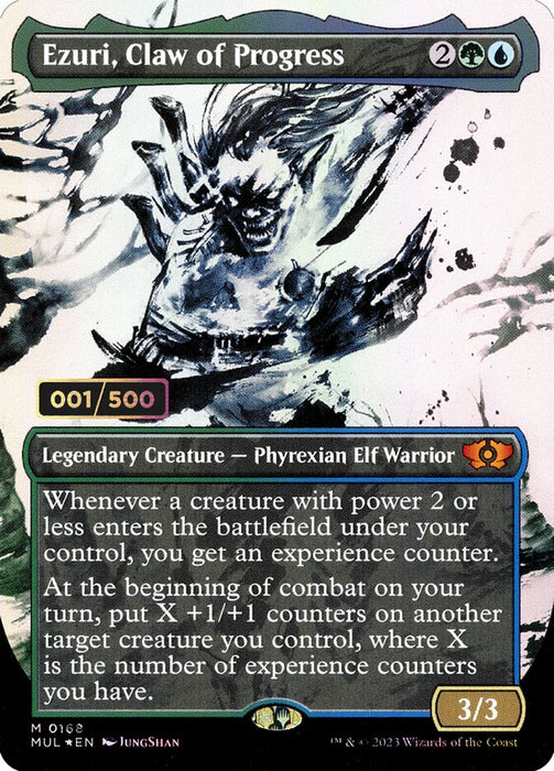 Ezuri, Claw of Progress - Borderless - Full Art - Inverted - Legendary - Showcase (Foil)