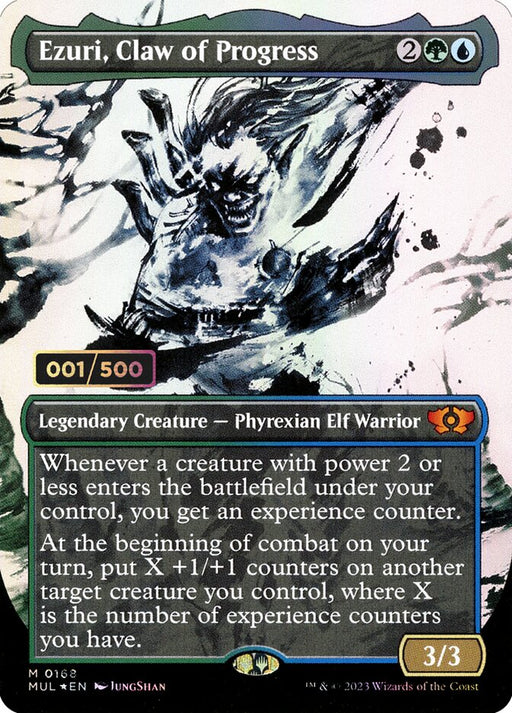 Ezuri, Claw of Progress - Borderless - Full Art - Inverted - Legendary - Showcase (Foil)