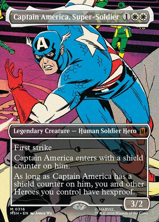 Captain America, Super-Soldier - Borderless - Inverted - Legendary