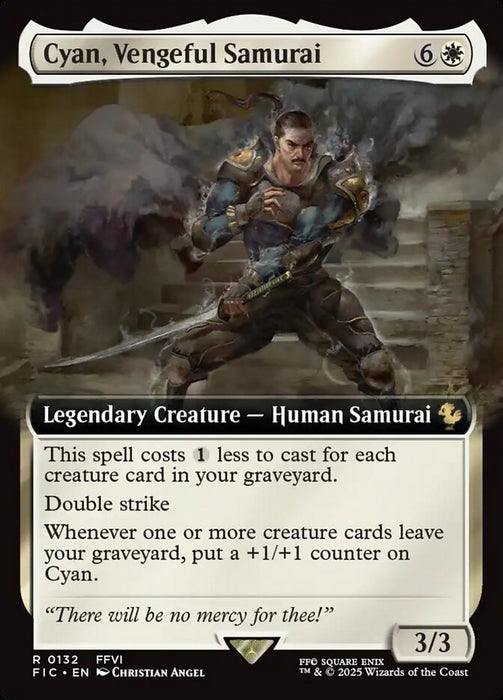 Cyan, Vengeful Samurai - Extended Art - Legendary