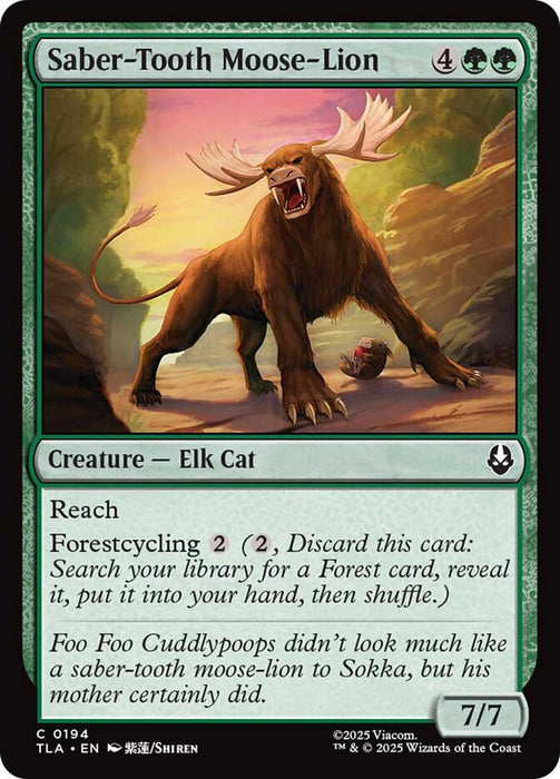 Saber-Tooth Moose-Lion (Foil)