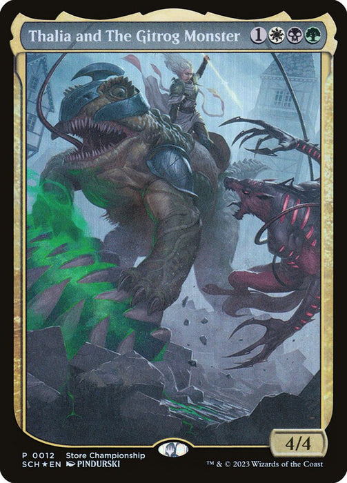 Thalia and The Gitrog Monster - Textless - Full Art - Legendary (Foil)