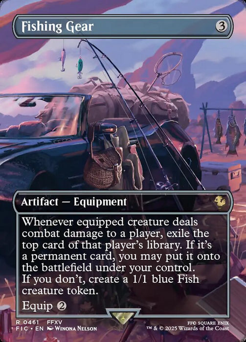Fishing Gear - Borderless - Full Art - Inverted